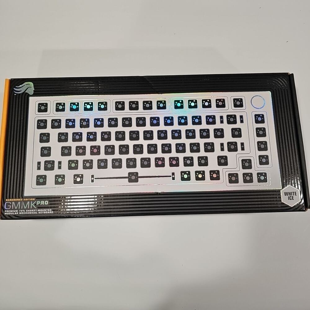 Glorious Gaming GMMK PRO 75% Barebones White (Frame Only) Modular Keyboard